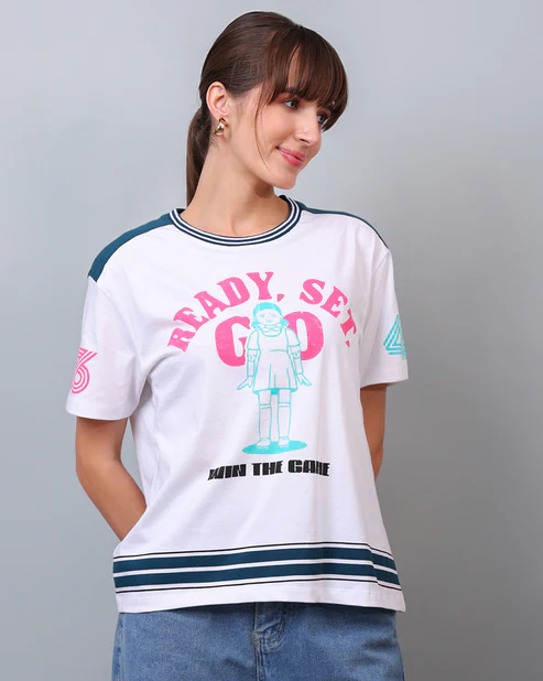 Printed Oversized Tshirt For Women